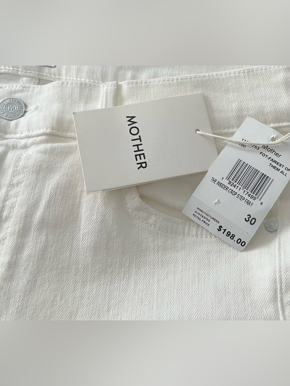 MOTHER Insider Crop Step Fray in Fairest of Them All Size 30 New with tags. - Picture 7 of 12